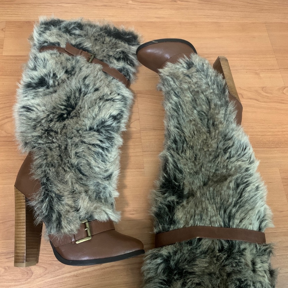 Colin Stuart Fur Boots/Heels